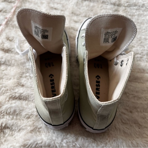 Mint Green Converse All Star High Tops - Picture 6 of 7